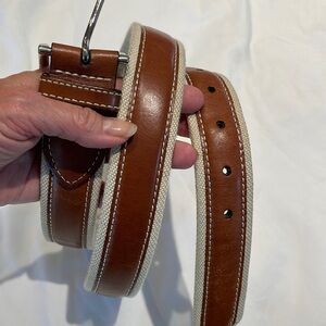 Tommy Bahama Belt Tan and Cream 48”